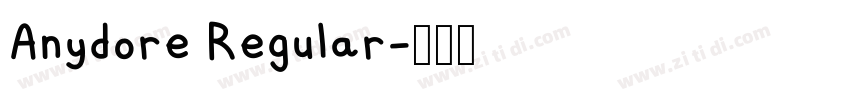 Anydore Regular字体转换
